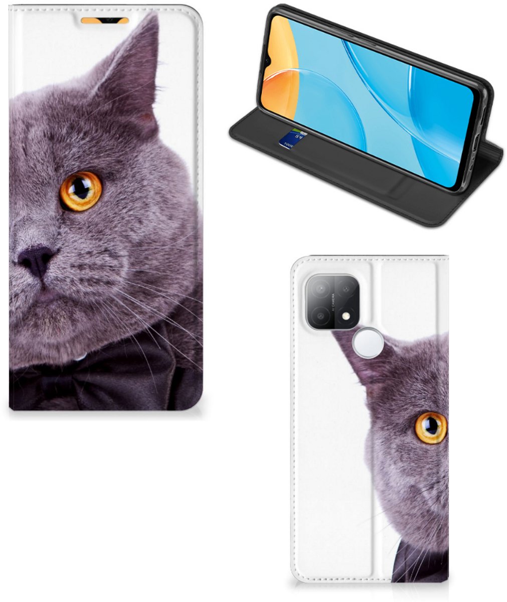 OPPO A15 Hoesje maken Kat