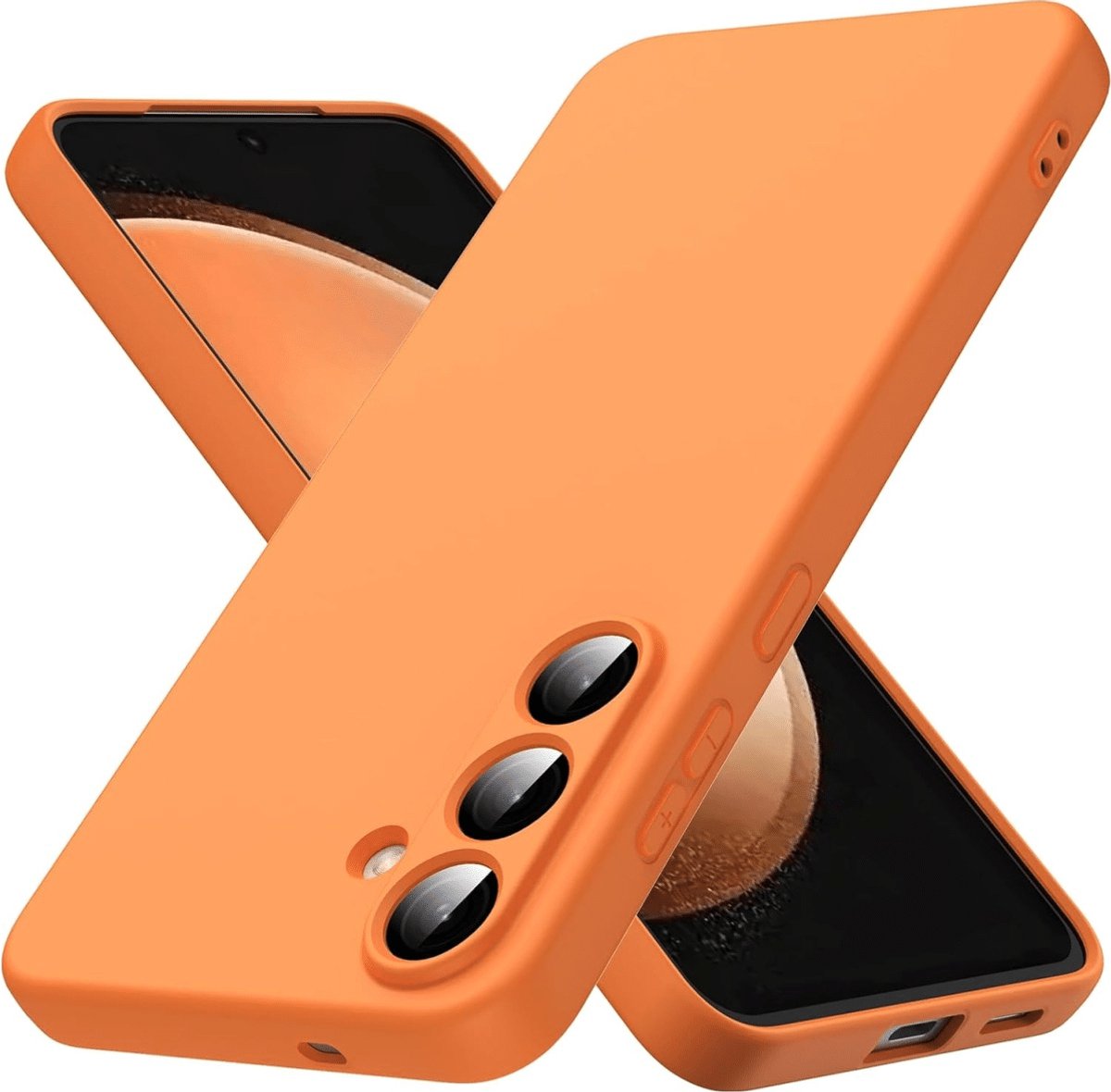 Casemania - Siliconen Backcover geschikt voor Samsung A57 - Oranje