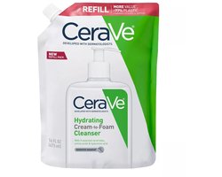CeraVe Hydrating Cream-to-Foam Cleanser Refill – Navulverpakking – Normale tot Droge Huid – 473 ml