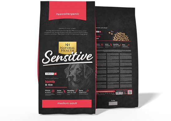 Natural Health Droogvoer Natural Health Dog Adult 12.5 Kg
