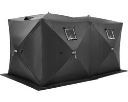 VEVOR Vistent 6-8 Personen Visparaplu Campingtent Ijsvissen Tent 3,6x1,8x2m