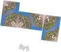 Tegels met getallen 4, 8, 1, 5 en geiten, en een witte geitenfiguur.
