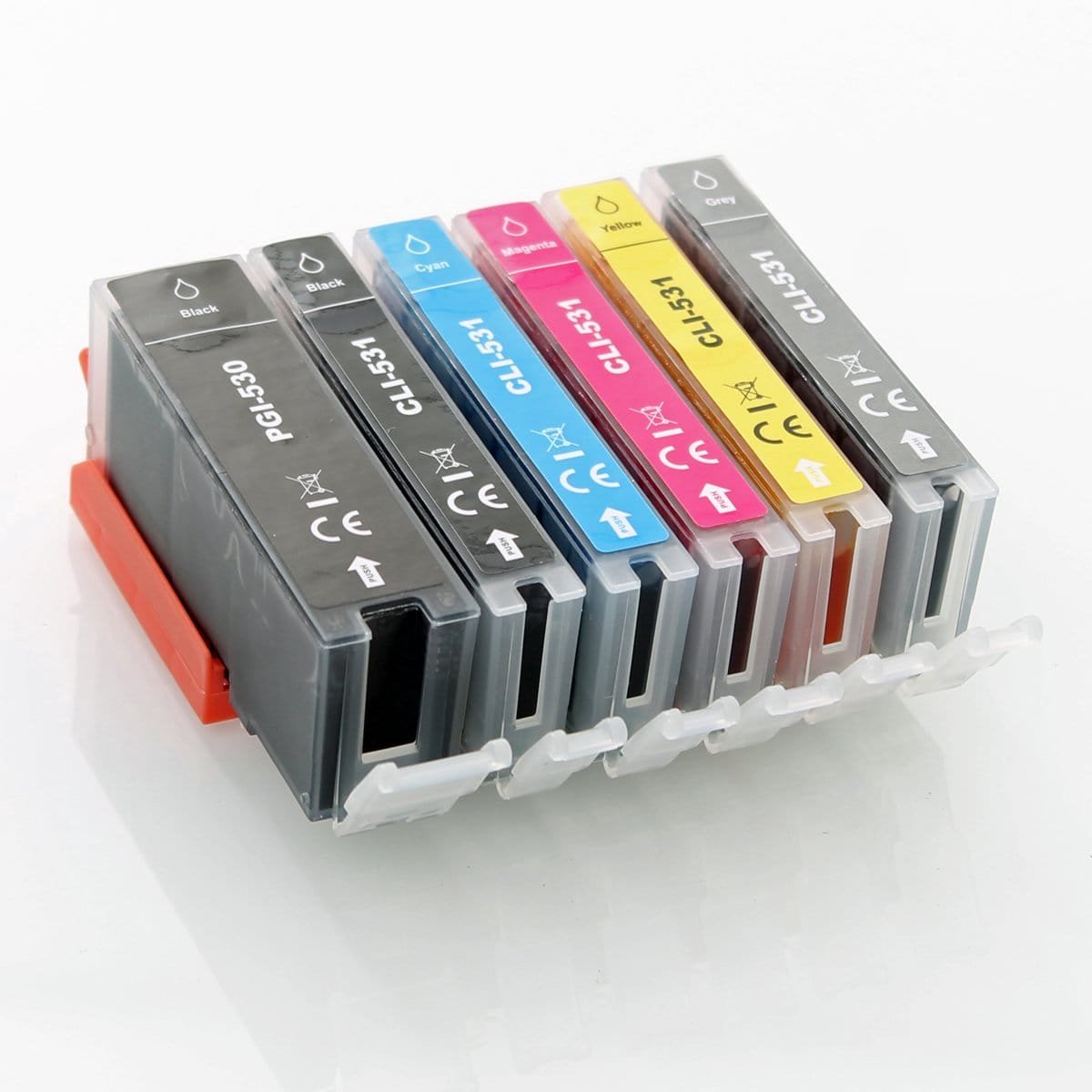 Canon - 6-Pack Inktcartridge - PGI530 - Zwart - Huismerk - geschikt voor PGI-530, CLI-531, TS8750, TS8751