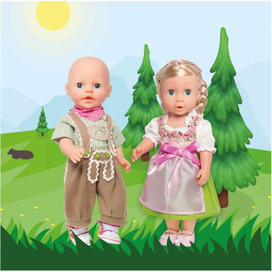 Heless Poppenkleding Jurk Oktoberfeest Meisjes 28-35 Cm 2-delig — afbeelding 4