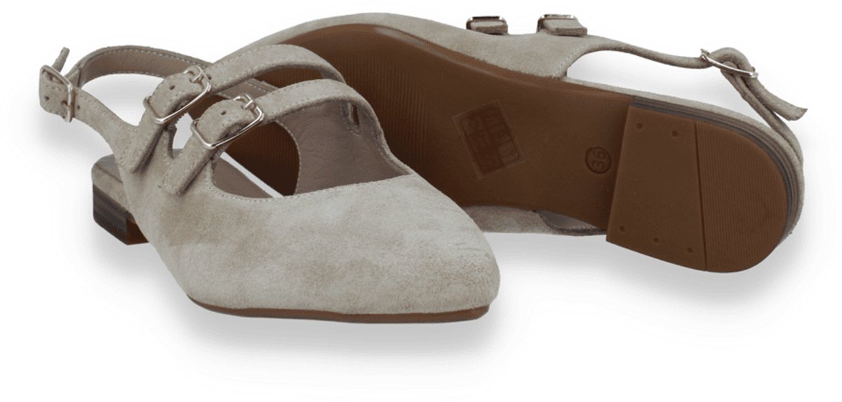Double Heart Dames Slingback | Beige | Maat: 37