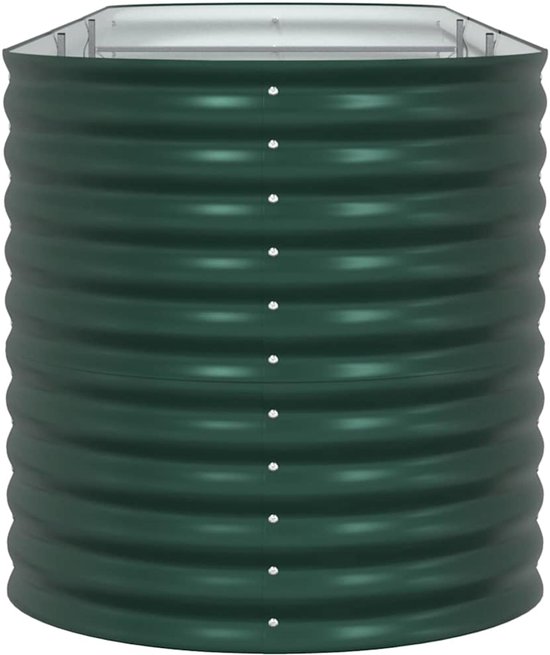 vidaXL - Jardinière surélevée - Vert - 320 x 80 x 81 cm - Acier