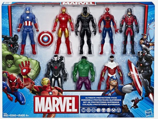 Superhelden Set 8 Stuks  -  Marvel - Complete set - 15 cm Groot