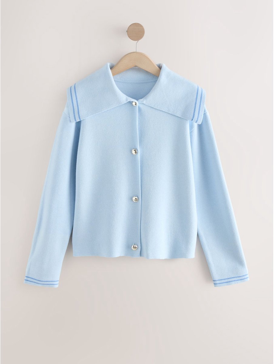 Next - Dames - Sailor kraag vest - Blauw