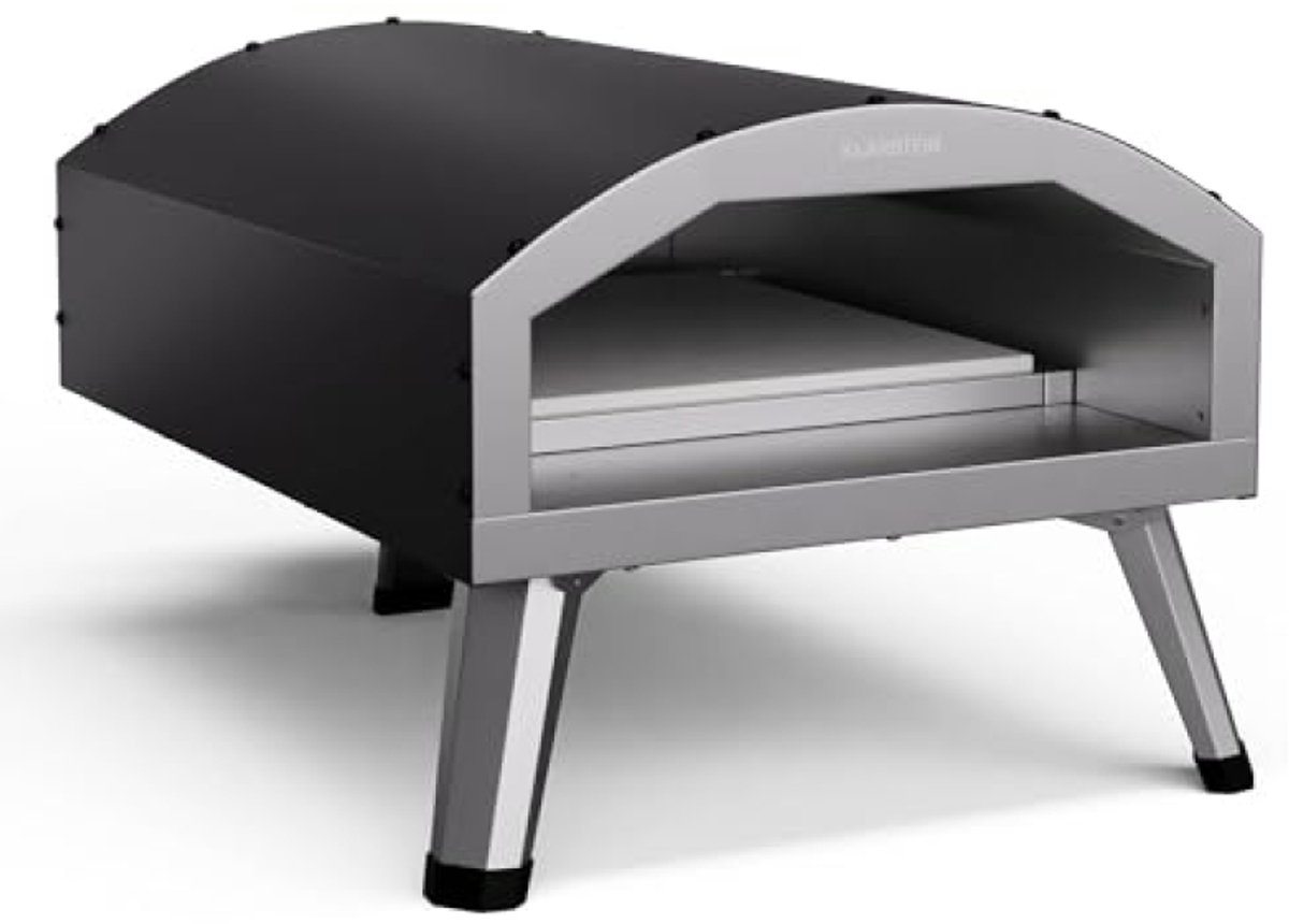 Elektrische Pizzaoven 30,5 cm - Dubbel verwarmingselement, 500°C, met thermometer