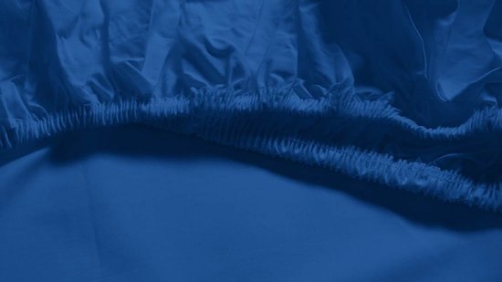 Snoozing - Topper - Hoeslaken - Lits jumeaux - 200x200 cm - Coton percale - Sirène