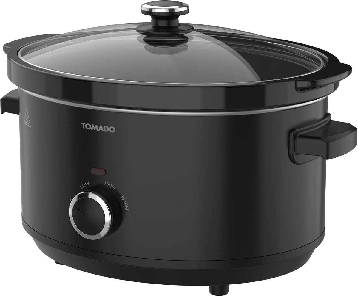 Tomado TSC6001B - Slowcooker - 6 liter - Keramische binnenpan - 3 warmtestanden - Warmhoudfunctie - Zwart – foto 4