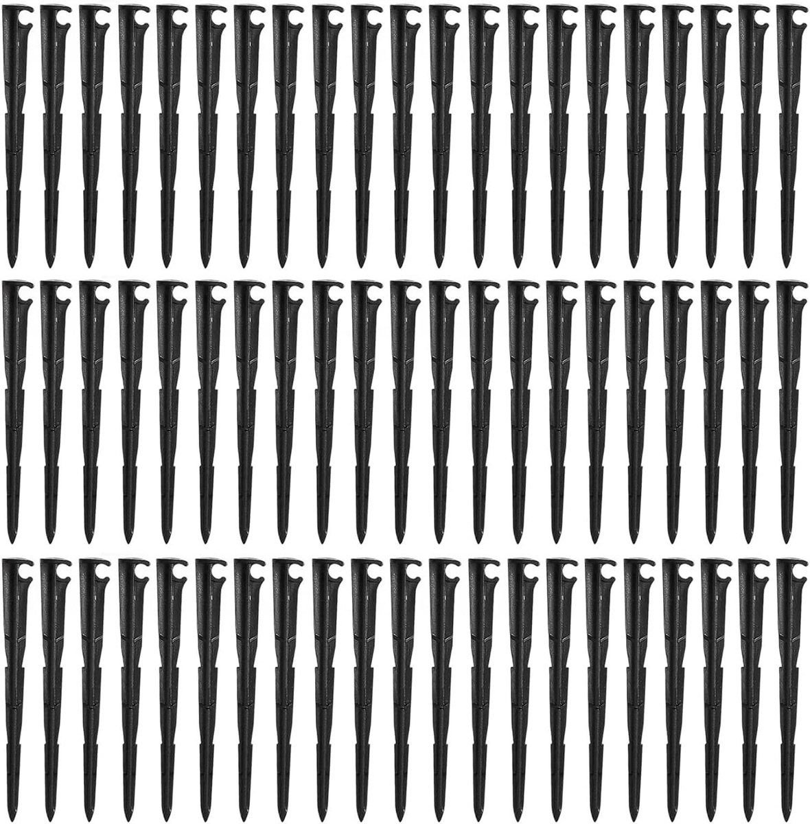 50k Tuinslanganker voor Drip Hose en 1/4 Inch Slangen, Ideaal voor Tuin, Gazon en Terras, Zwart