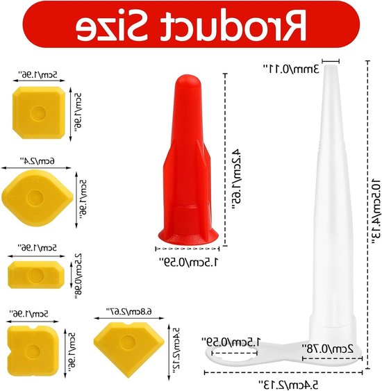 Transparante afdichtdoppen voor keuken, 40 stuks, silicone afdichtnozzles, vervangingsset voor diverse toepassingen van Merkloos — afbeelding 5