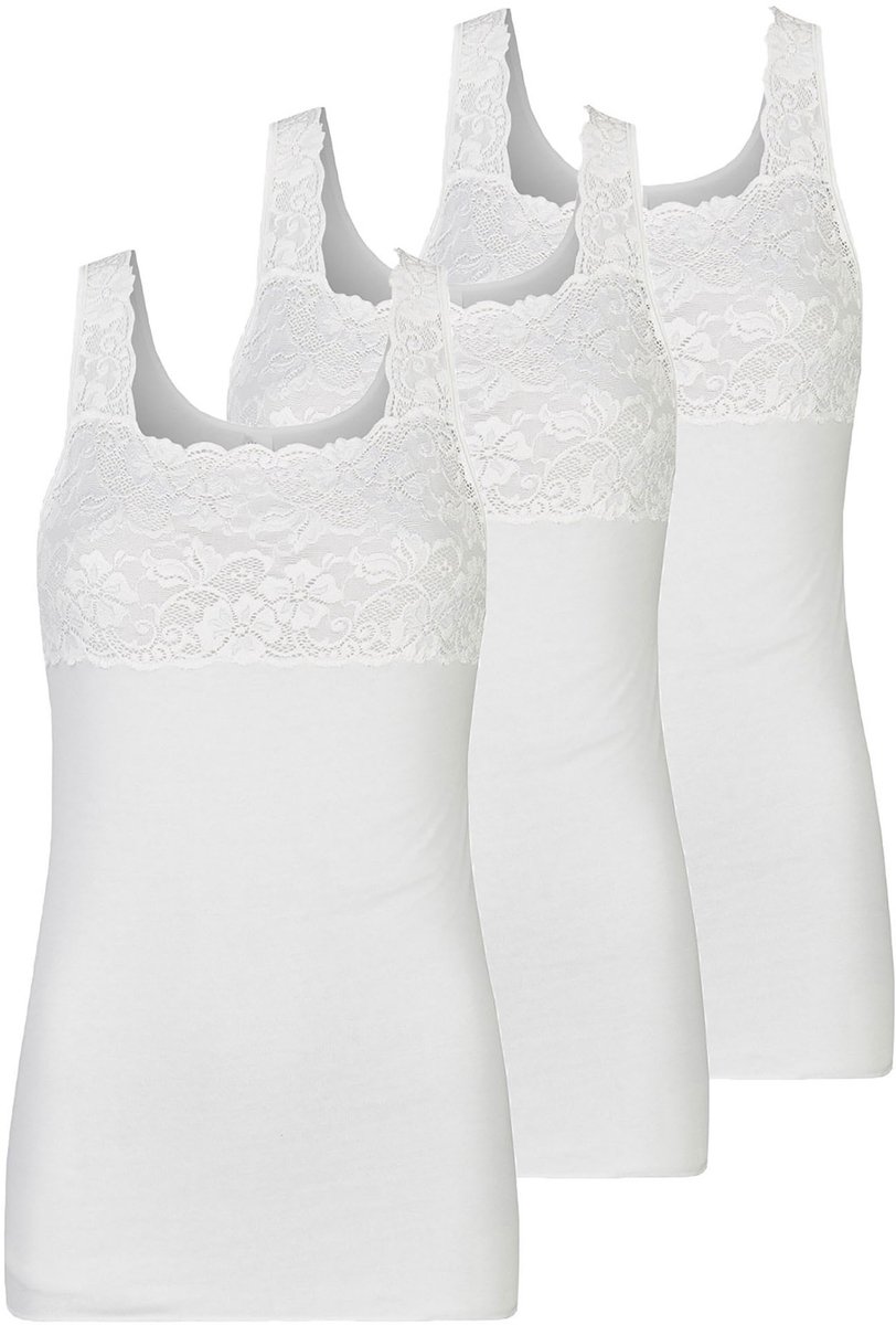3-pack dames hemd zonder mouwen Fine Cotton