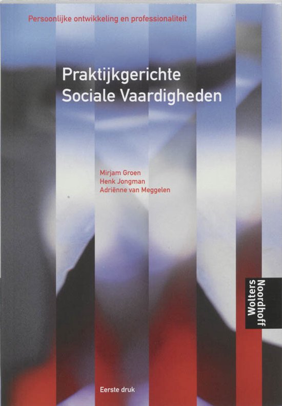 Boek "Praktijkgerichte Sociale Vaardigheden" met auteursnamen en uitgeverij Wolters Noordhoff.