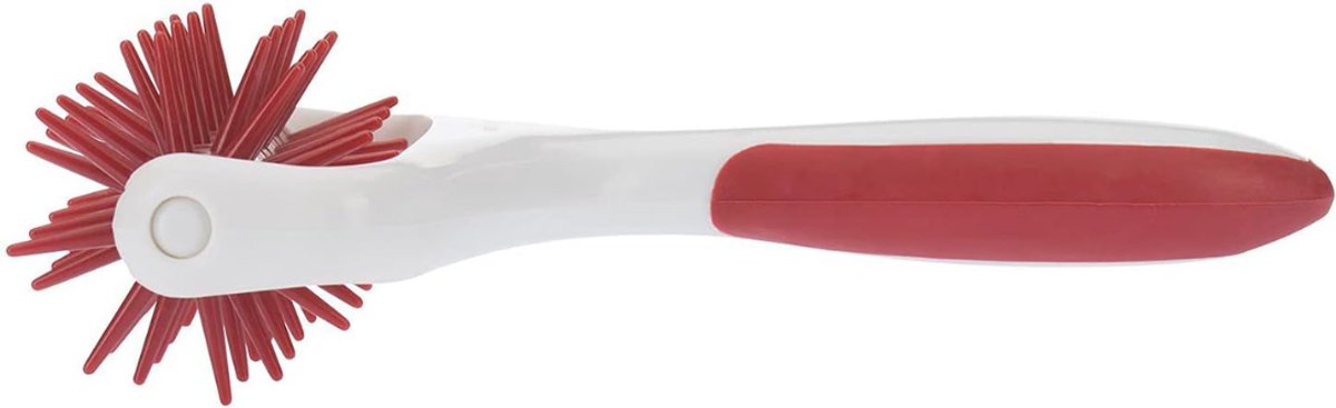 YOR® Deegsteker - Deegschraper - Deegsnijder- Wit/Rood - 20cm x 13cm x 5cm