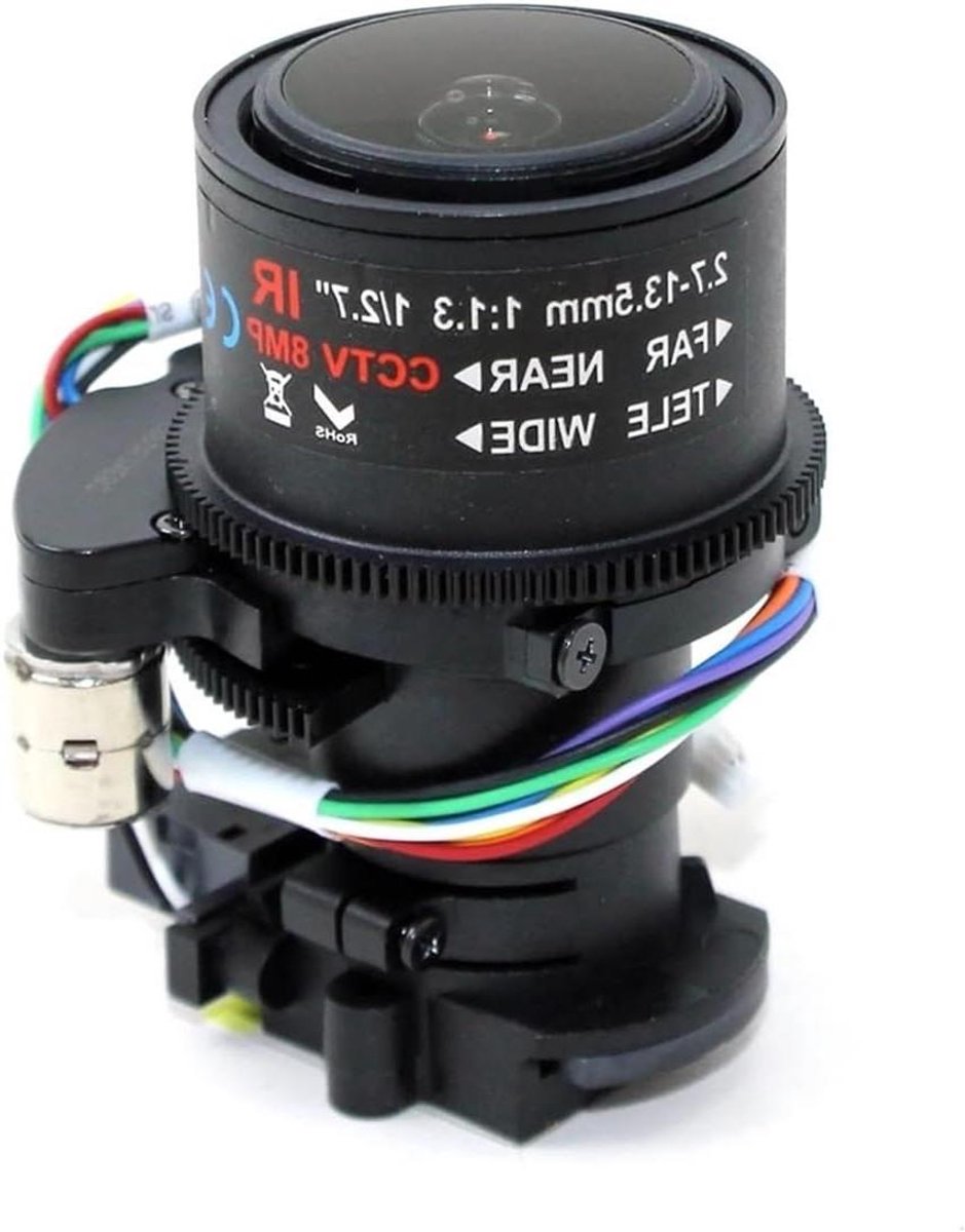Varifocale Beveiligingslens - HD Camera Lens - Scherpe Beelden Vastleggen - Automatische Focus Zoom - 27-135mm - Zwart