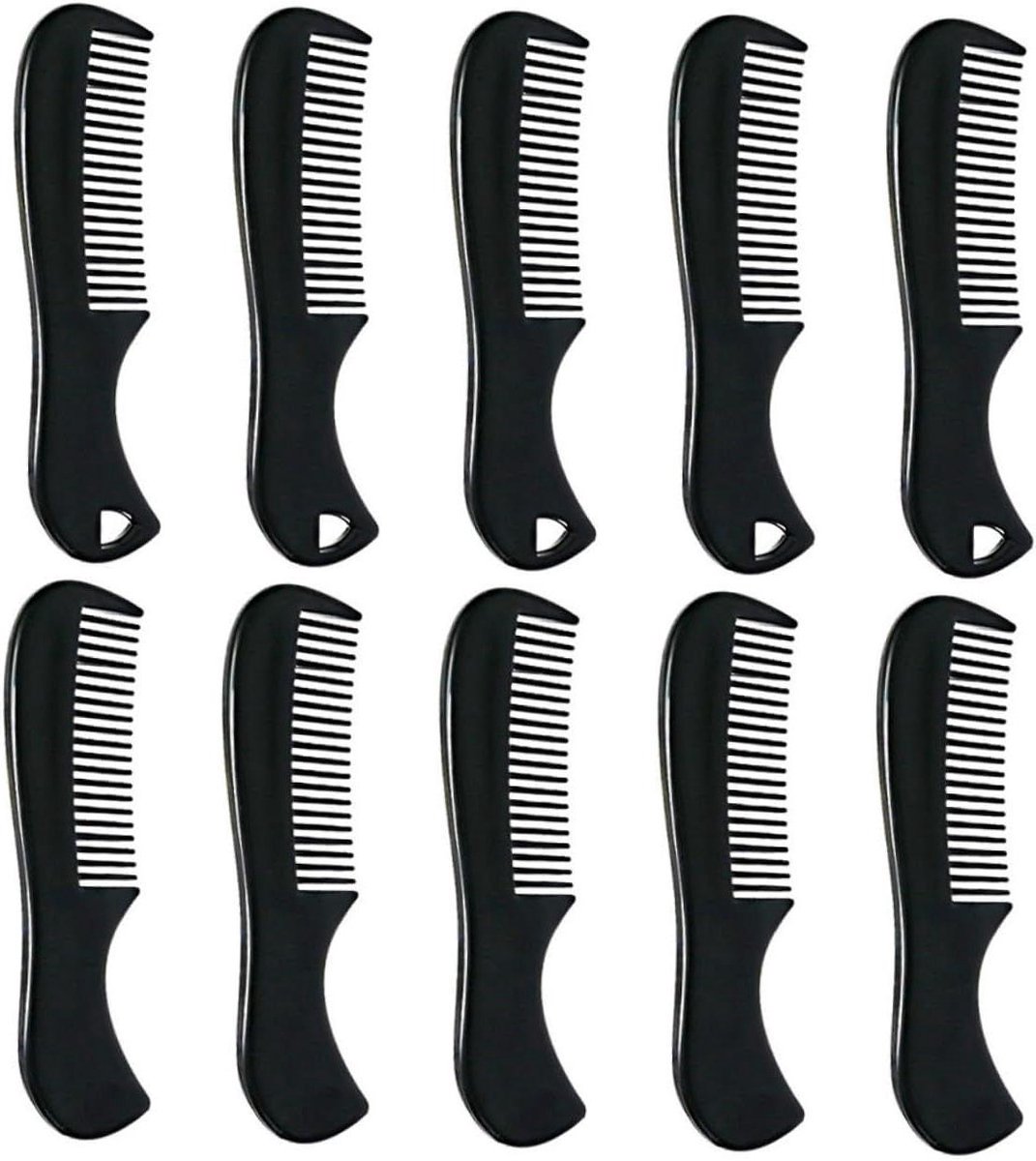Mini Baard Kam - Pocket Styling - Haar Verzorgen - Ontwarrende Borstel - 20 Stuks - Zwart