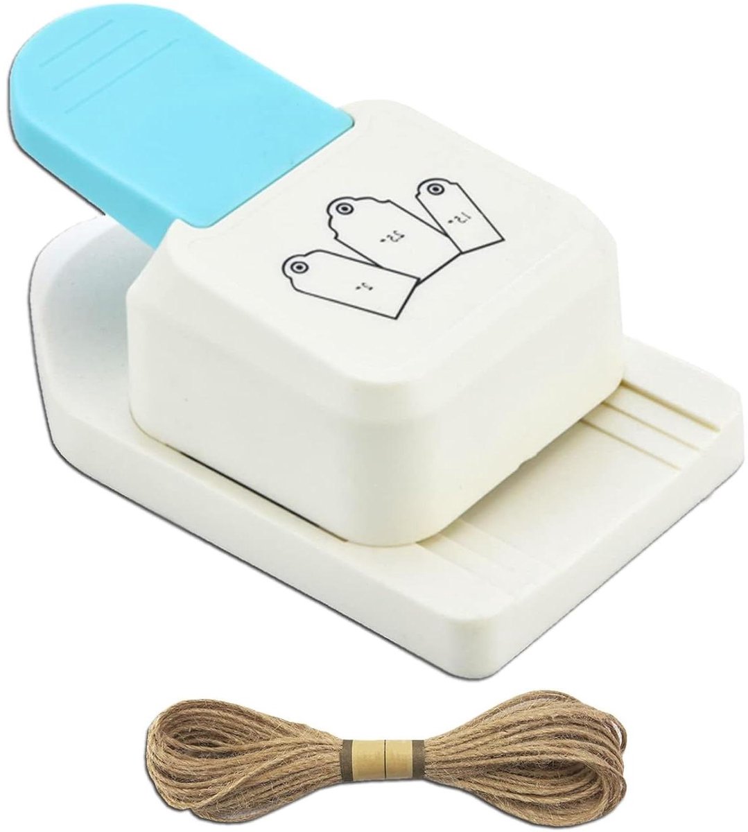 Koekjes Snijder - Label Maker - Papier Versieren - 3 Breedtes - 3.8 5.1 6.3cm - Wit Blauw