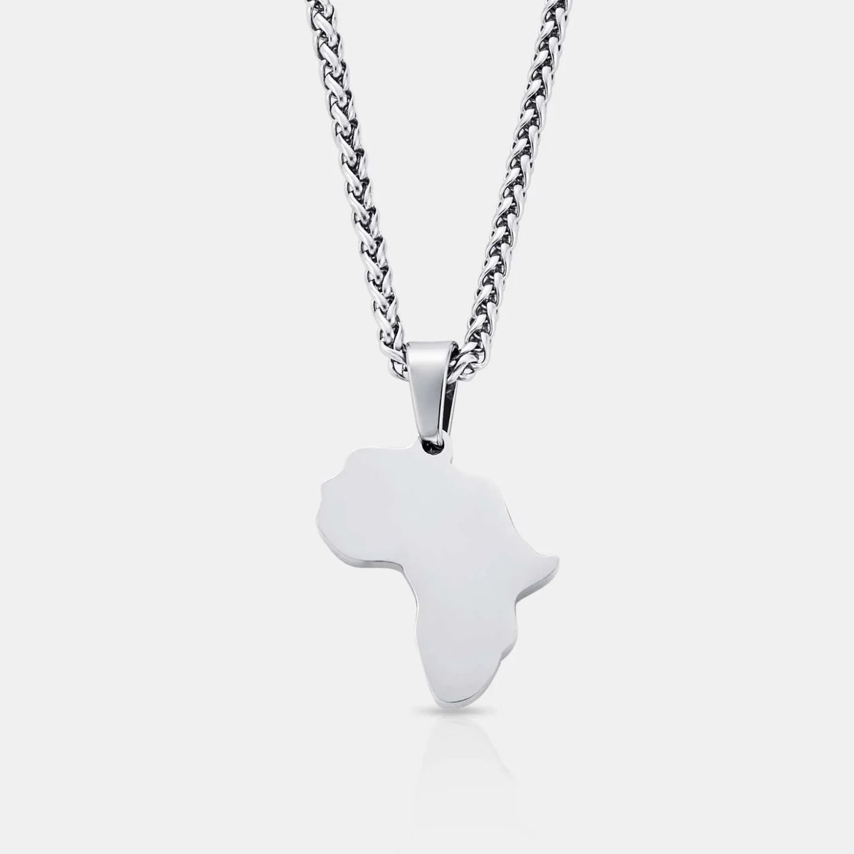 Legacy of Africa Zilveren Heren Hanger – 316L RVS Ketting 55 cm – Luxe Sieraad Cadeau