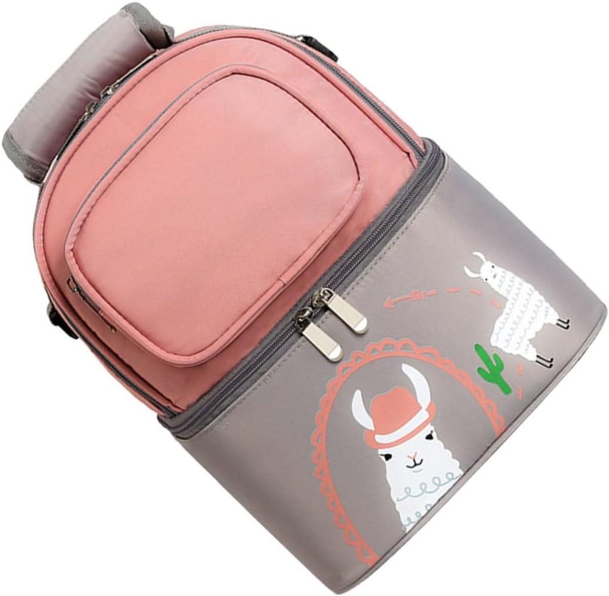 Moeder Borstvoeding Rugzak - Luiertas Tote - Babyproducten Organizer - Grote Capaciteit - 30X24CM - Roze