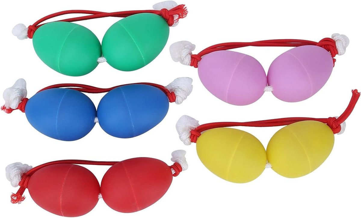Maracas Eieren - Ritme Shakers - Muziek Maken - Authentiek Ontwerp - 5 Delige Set - Multicolor