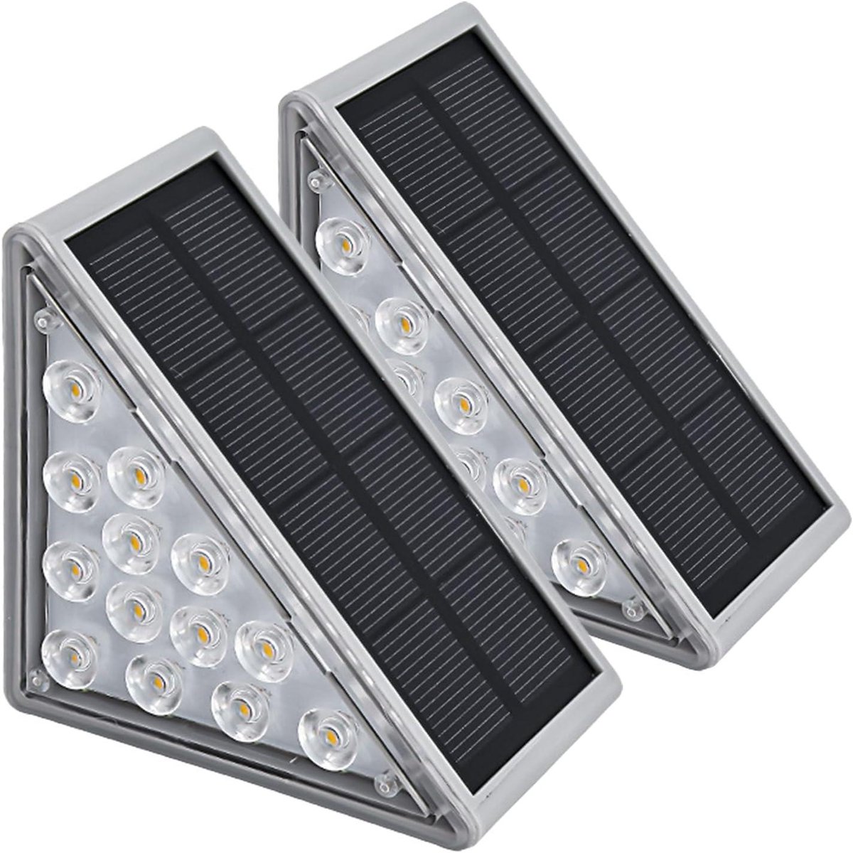 Zonne Staplichten - Buitenlampen - Trappen Verlichten - Automatische Inductie - 2 Stuks - 