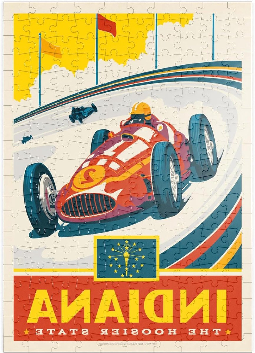 Legpuzzel Indiana - Puzzel Hoosier State - Ontspannen Tijdverdrijf - Hoge Resolutie Print - 200 Stukjes - Multicolor