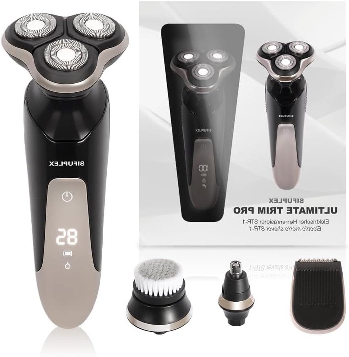 Scheerapparaat Heren - Groomer Baard - Persoonlijke Verzorging - All-in-One Functie - 120 Min Looptijd - Zwart