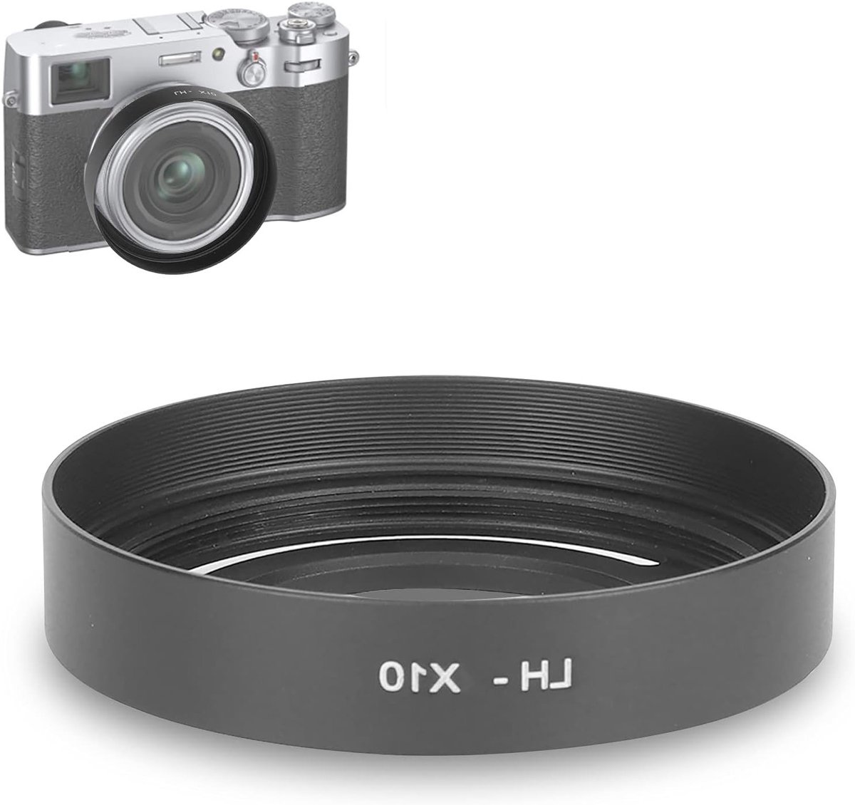 Dailygoods- Zonnekap Hoogwaardig Materiaal - Zonnekap Camera - Zonnekap Fuji X10/X20/X30 - Lichtmetalen Lens - Regendichte Cover - Demontabele Filter - Lensparasol