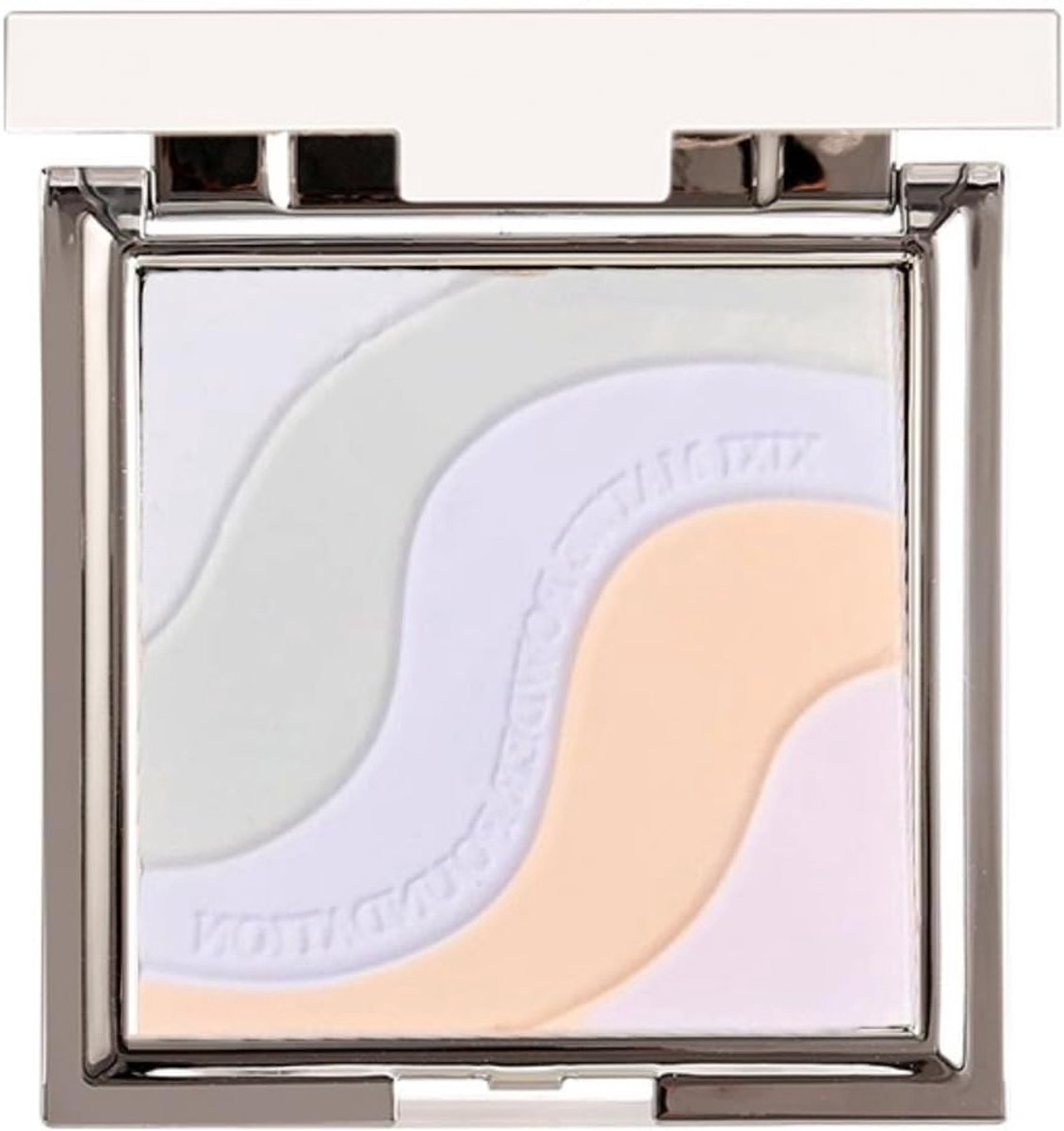 5-in-1 Fixing Poeder voor Gezichtsmakeup, Mattifying Poeder, Kleurcorrectie en Afwerking met Spiegel, Lichtgewicht en Compact voor Perfecte Fixatie