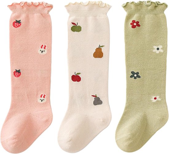 Babysokken Hoge Sokken - Babysokjes Kniehoog - Warmte Beschermen - Zacht Katoen Materiaal - 0 tot 6 maanden - Niet gespecificeerd — afbeelding 5