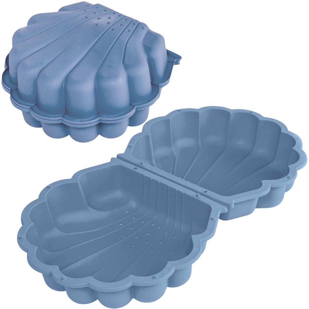 Summertime Schelp Blauw 87x78x20 cm deksel