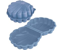 Summertime Schelp Set Blauw 87x78x20 cm met deksel - Zandbak Schelp - Zand Speelgoed - Water Speelgoed - Water Schelp voor in de Tuin