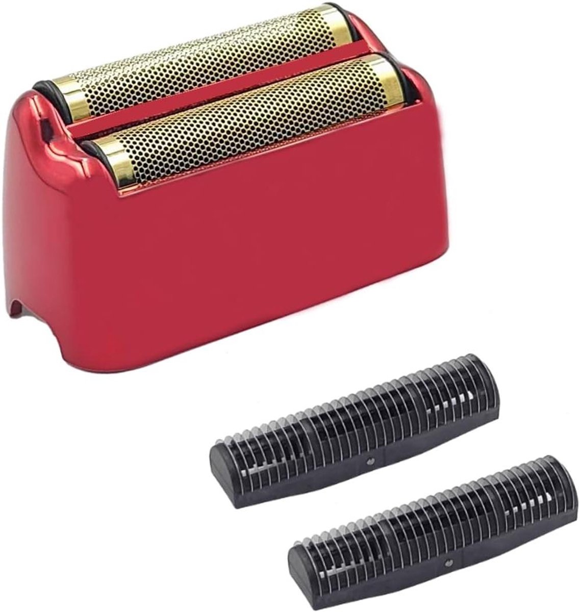 Vervangende Scheerhoofd - Scheerfolie Snijder - Glad Scheren - Hypoallergene Goudfolie - 7.2 x 4.2 x 4.1 cm - Rood