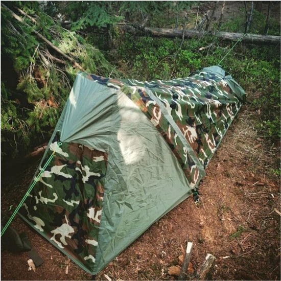 1-persoons Biwaktent Biwakzak Tent Trekkingtent Campingtent Minipack Licht, 3 tot 4 seizoenen voor outdoor kamperen, wandelen, reizen en klimmen — afbeelding 4