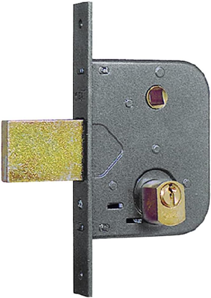 Insteekslot IJzer - Deurslot Sluiting - Deur Beveiligen - Verlengde Grendel - 45 mm - Geel