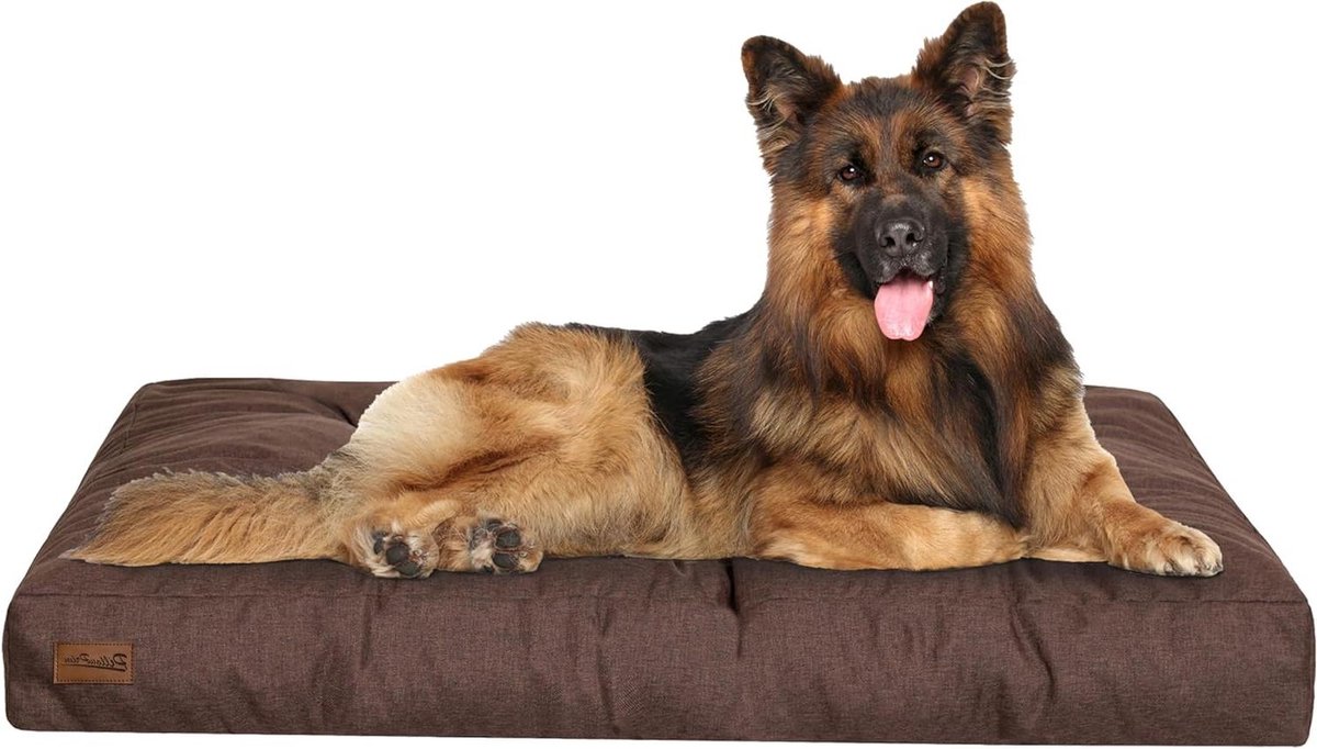 Huisdierenmatras - Hondenkussen Kattenbed - Comfortabel Rusten - Waterafstotend Materiaal - 120 x 90 cm - Bruin