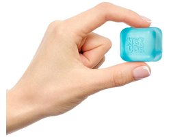 NeeDoh Mini Stressbal - Nice Ice Baby - Blauw - 1 Stuk - 2,55 cm x 2,55 cm - Nee Doh Stressballen - Fidget Toys