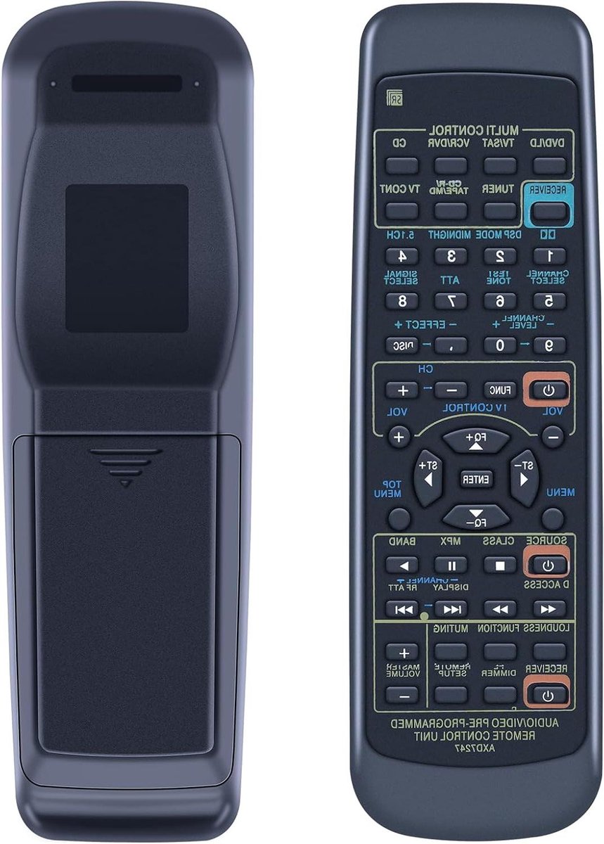 Vervangende Afstandsbediening - Universele Controller - Home Cinema Bediening - Directe Werking Geen Setup - 17 cm - Zwart
