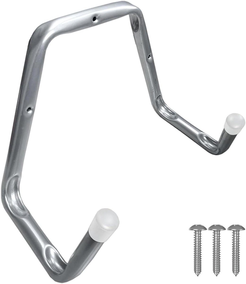 Ladder Haken - Muurbevestiging Opberger - Garage Organisatie - Sterke Draagkracht - 33.7 cm - Zwart