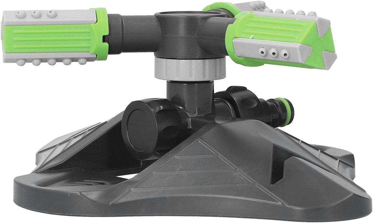 Roterende Watersproeier - Gazon Besproeier - Automatische Tuinirrigatie - Verstelbare Wateruitlaten - 38 x 27 x 6 cm - Groen