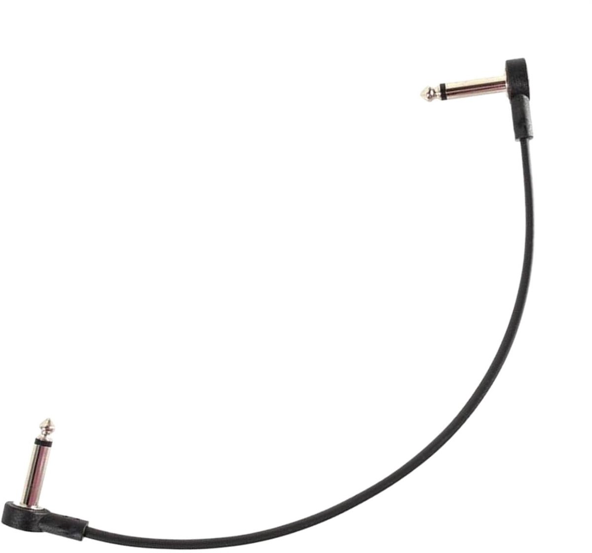 Gitaar Patch Kabels - Effectpedaal Snoeren - Muziek Maken - Plat Hoekontwerp - 635 mm - Zwart
