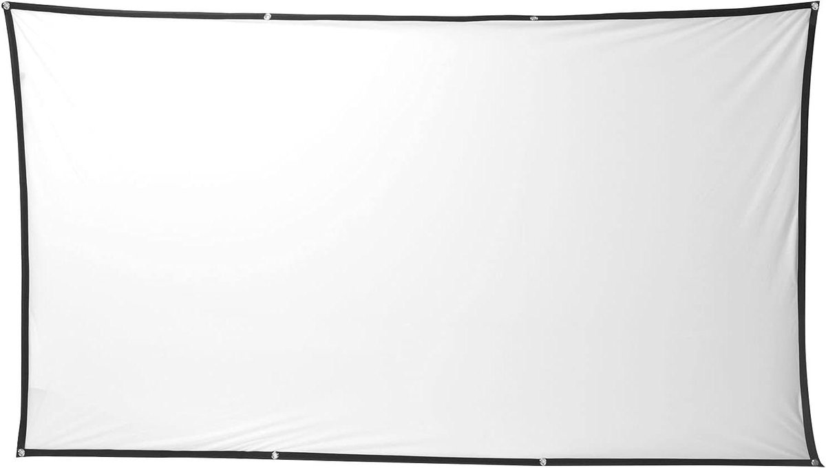 Projectiescherm Opvouwbaar - Draagbaar Scherm - Thuisbioscoop Films - Hoog Contrast Materiaal - 100 Inch 16:9 - Wit