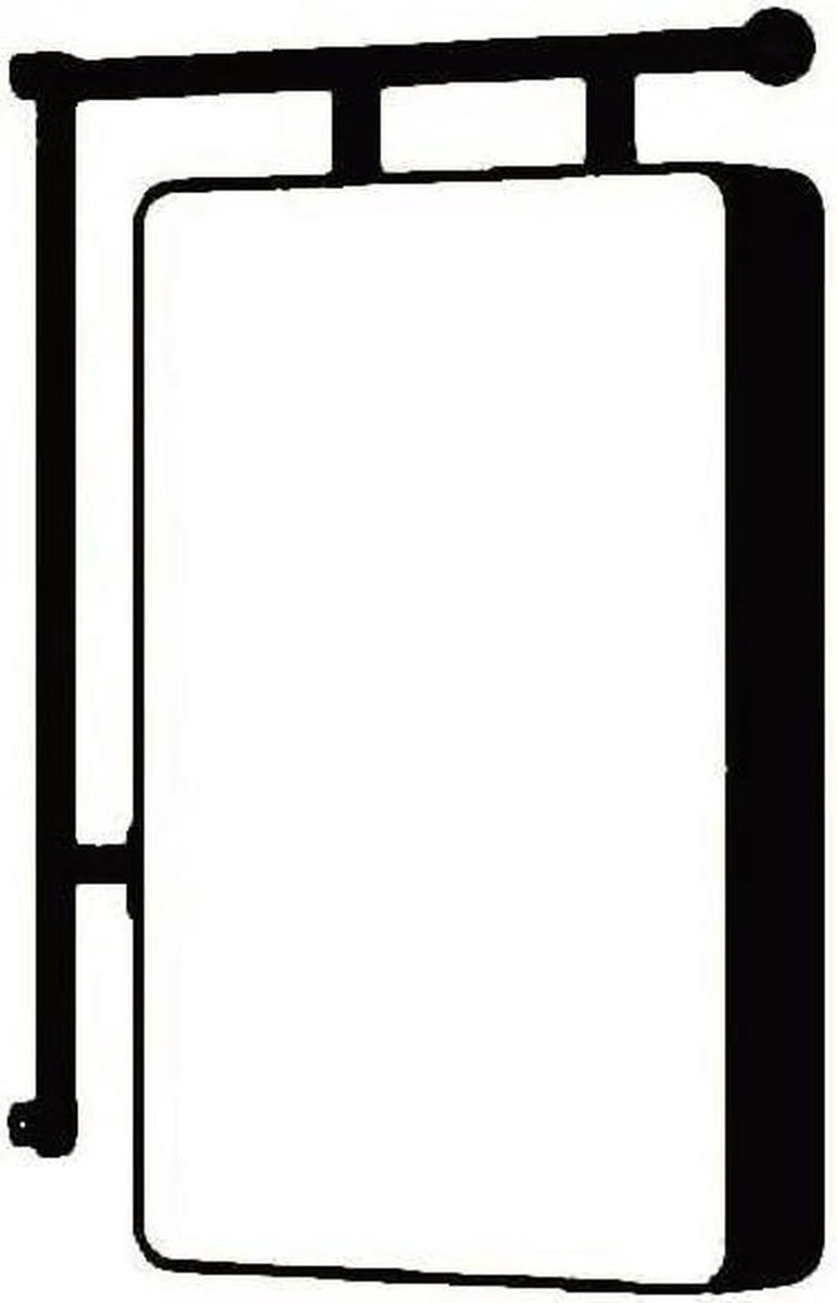 Dubbelzijdige Lichtbak - Winkelbord LED - Reclame Tonen - Waterdicht Aluminium - 60x40cm - Zwart