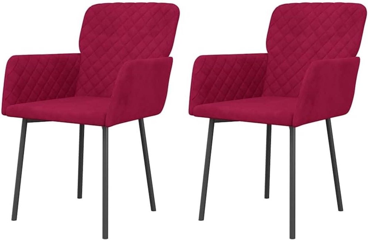 Eetkamerstoelen Set - Keukenstoelen Comfort - Gezellig Tafelen - Zacht Fluweel Design - 78