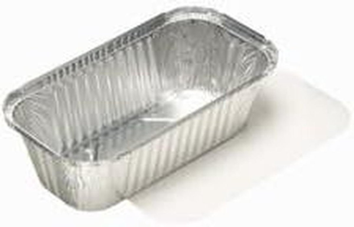 Aluminium schalen - Met deksels - Voedsel bewaren - Ovenbestendig - 10 stuks 15 liter - Zilver