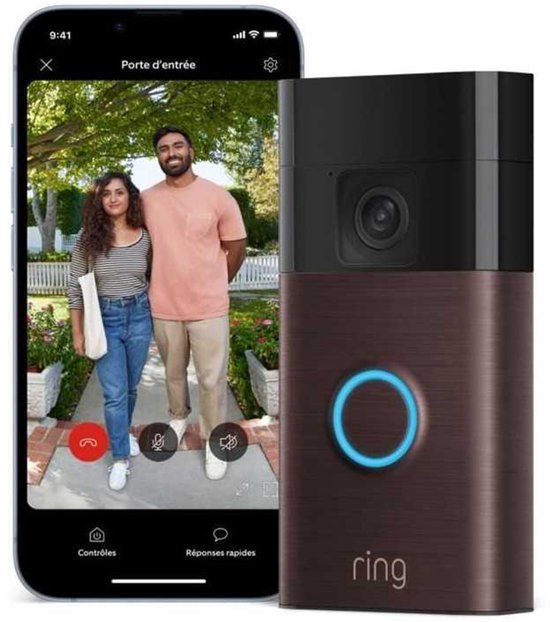 Ring Battery Video Doorbell - ingebouwde oplaadbare batterij - Zilver