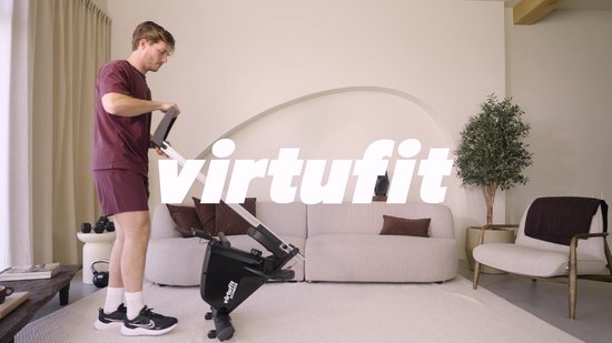 VirtuFit ROW200i Roeimachine - Inklapbaar - 10 weerstandniveaus - Geruisloos - Kinomap & FitShow - LCD Display met Tablethouder - Roeitrainer voor thuis - Roeiapparaat (ROW450)