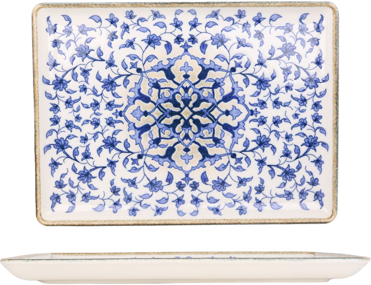 Kütahya Porselen Serveerschaal - Tile Legacy - Porselein - 30x22 cm - set van 2